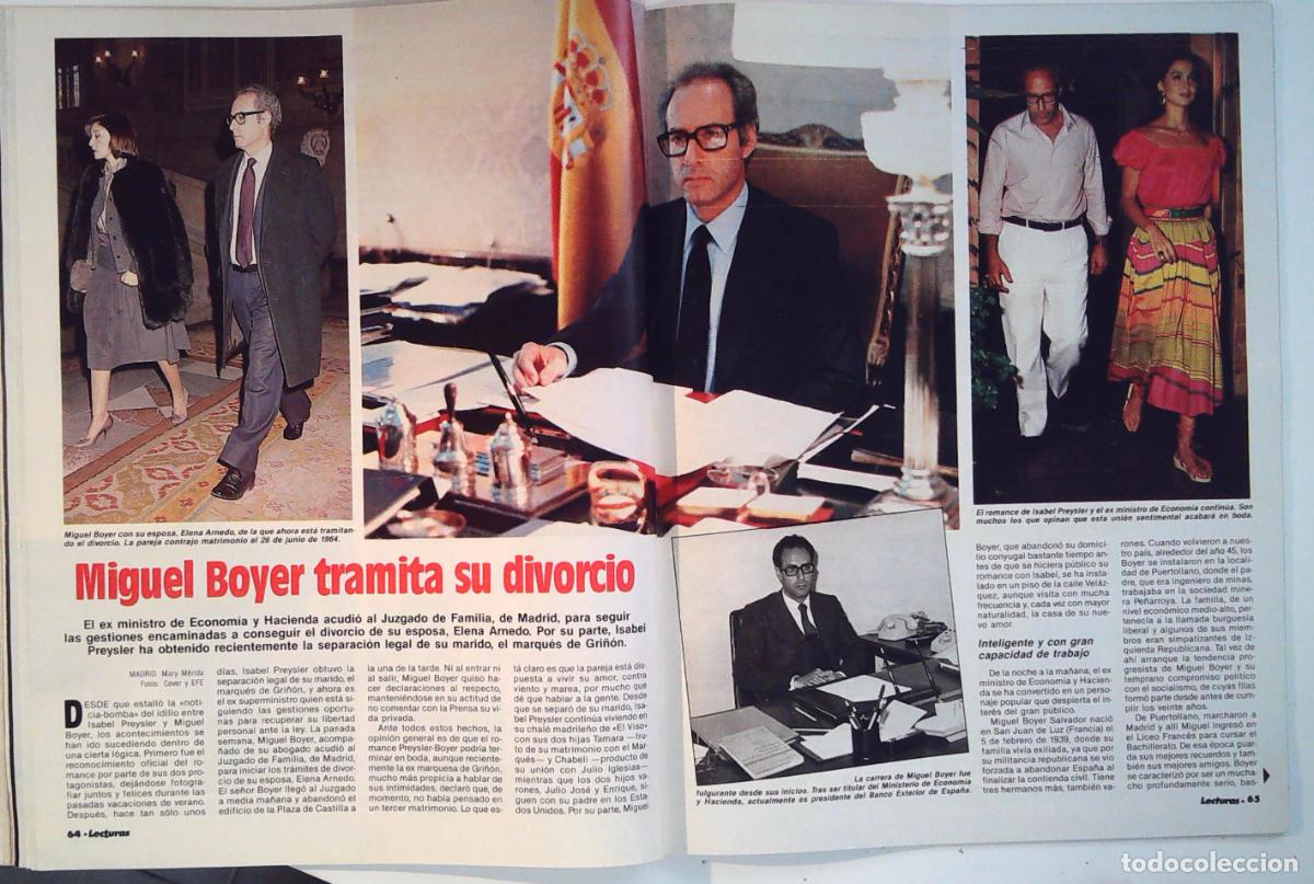 Coleccionismo de Revistas y Peri&oacute;dicos: MIGUEL BOYER ISABEL PREYSLER EL DIVORCIO