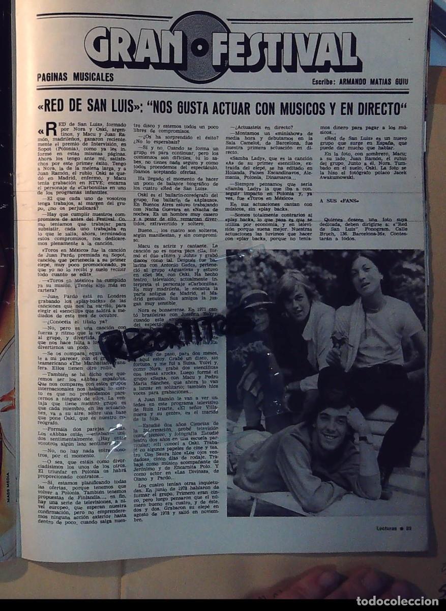Coleccionismo de Revistas y Peri&oacute;dicos: RED DE SAN LUIS LUCENA TED ROBIN SCOTT CHICS DARTS