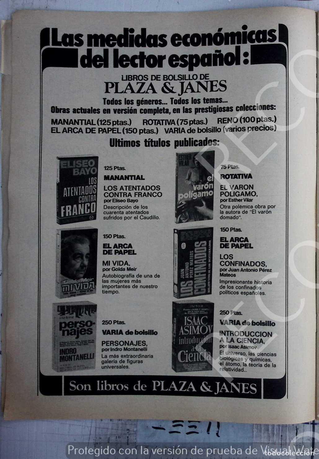 Coleccionismo de Revistas y Peri&oacute;dicos: GOLDA MEIER ISAAC ASIMOV ESTHER VILAR