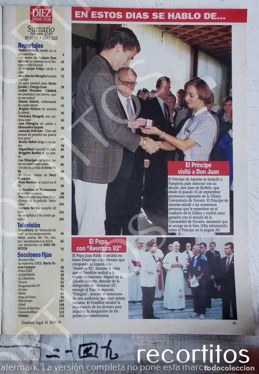 Coleccionismo de Revistas y Peri&oacute;dicos: EL PRINCIPE FELIPE PAPA JUAN PABLO II AVENTURA 92