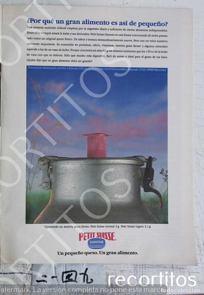 Coleccionismo de Revistas y Peri&oacute;dicos: petit suisse danone anuncio publicidad