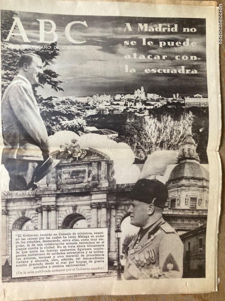 Coleccionismo de Revistas y Peri&oacute;dicos: ABC. Diario republicano de izquierdas , 11 de febrero de 1937