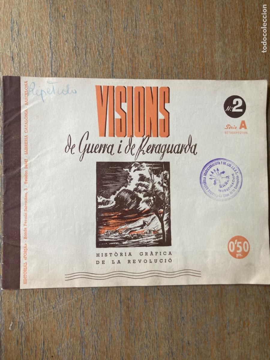 Coleccionismo de revistas y peri&oacute;dicos: Visions/ Visiones, n.2, Serie A, 1937, reportaje gr&aacute;ficos de la Guerra Civil, en catal&aacute;n
