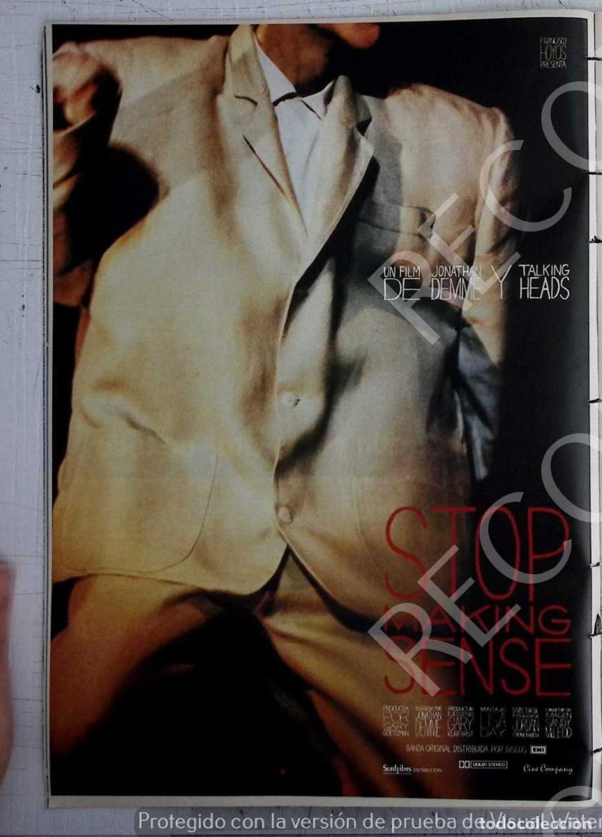 Coleccionismo de Revistas y Peri&oacute;dicos: STOP MAKING SENSE JONATHAN DEMME TALKING HEADS DAVID BYRNE
