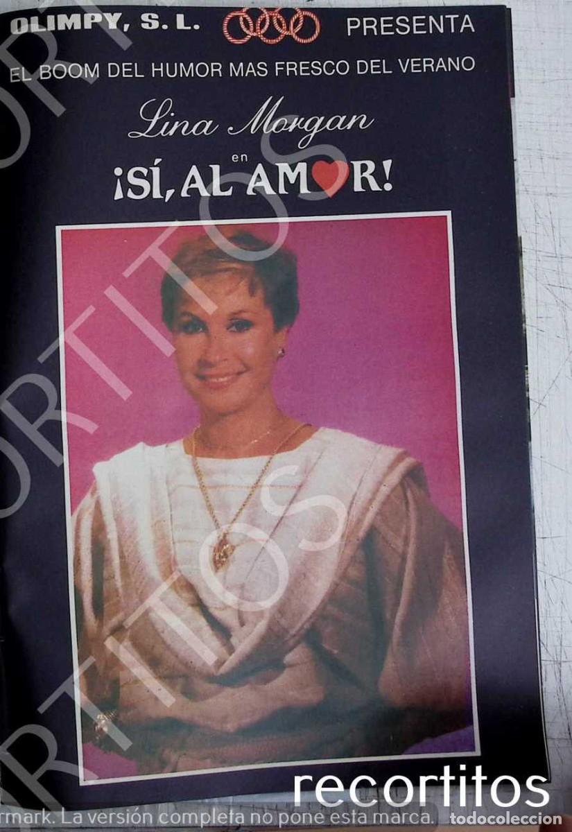 Coleccionismo de Revistas y Peri&oacute;dicos: SI AL AMOR LINA MORGAN
