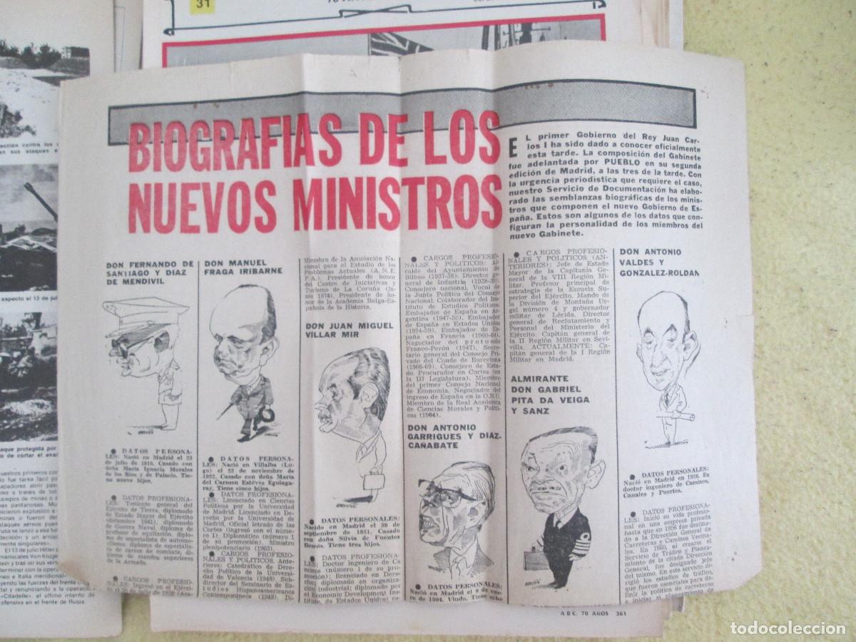 Coleccionismo de Revistas y Peri&oacute;dicos: BIOGRAFIA DE LOS NUEVOS MINISTROS - PUEBLO 1975