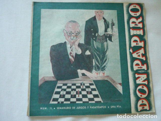 Collezionismo di Riviste e Giornali: DON PAPIRO REVISTA DE JUEGOS Y PASATIEMPOS N&ordm; 2 1944
