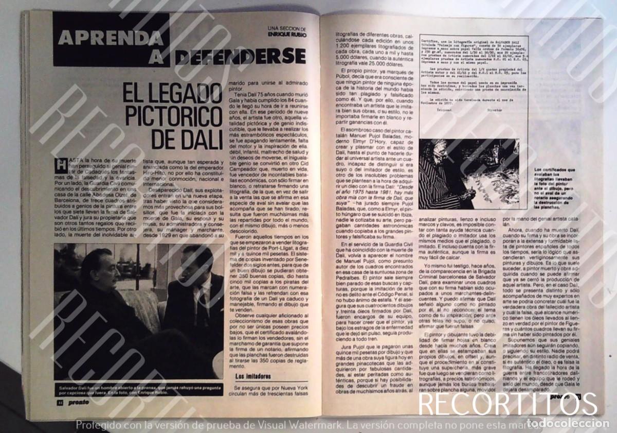 Coleccionismo de revistas y peri&oacute;dicos: EL LEGADO PICTORICO DE SALVADOR DALI