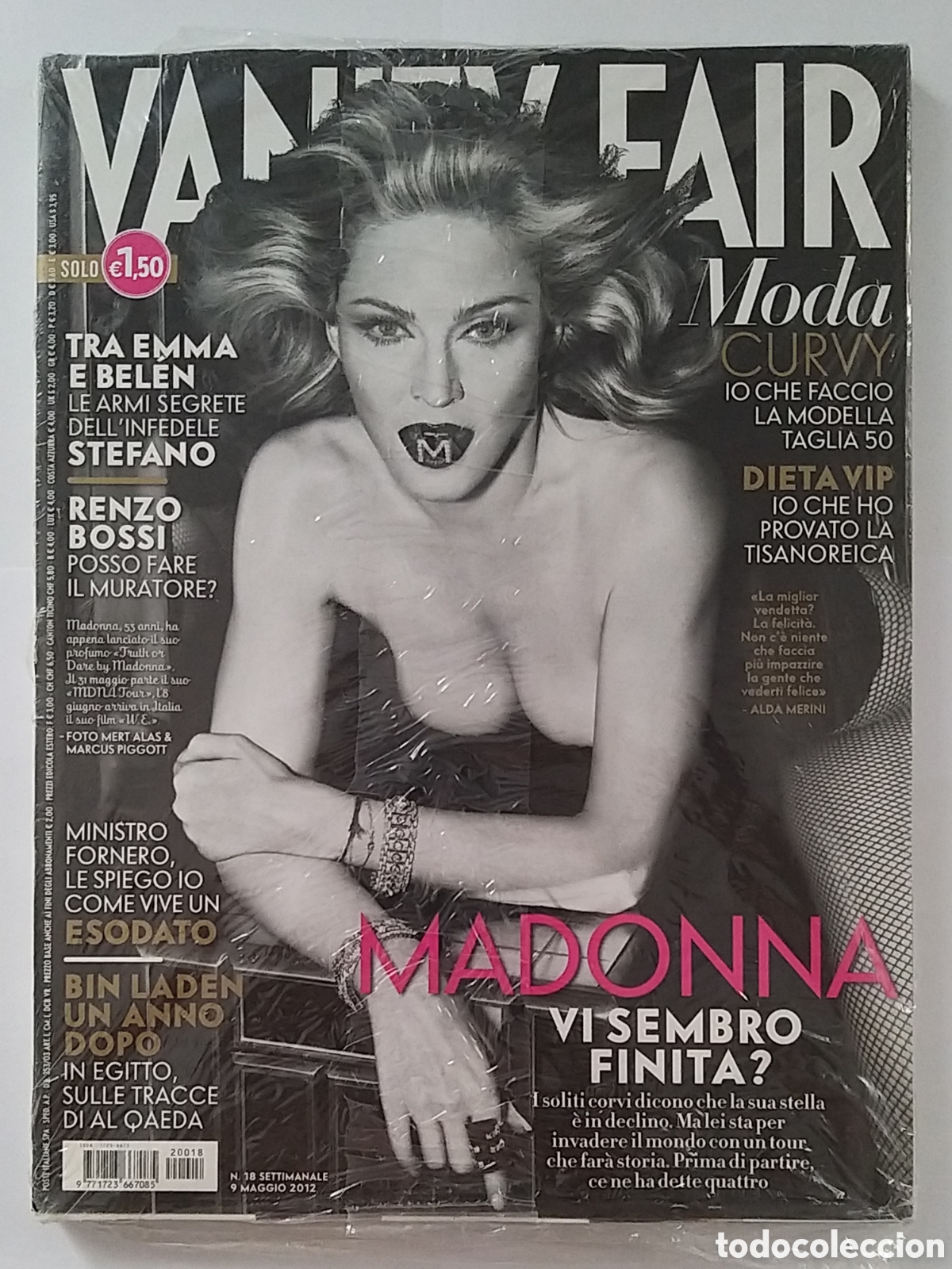 Coleccionismo de Revistas y Peri&oacute;dicos: Madonna Vanity Fair Italiano Sealed