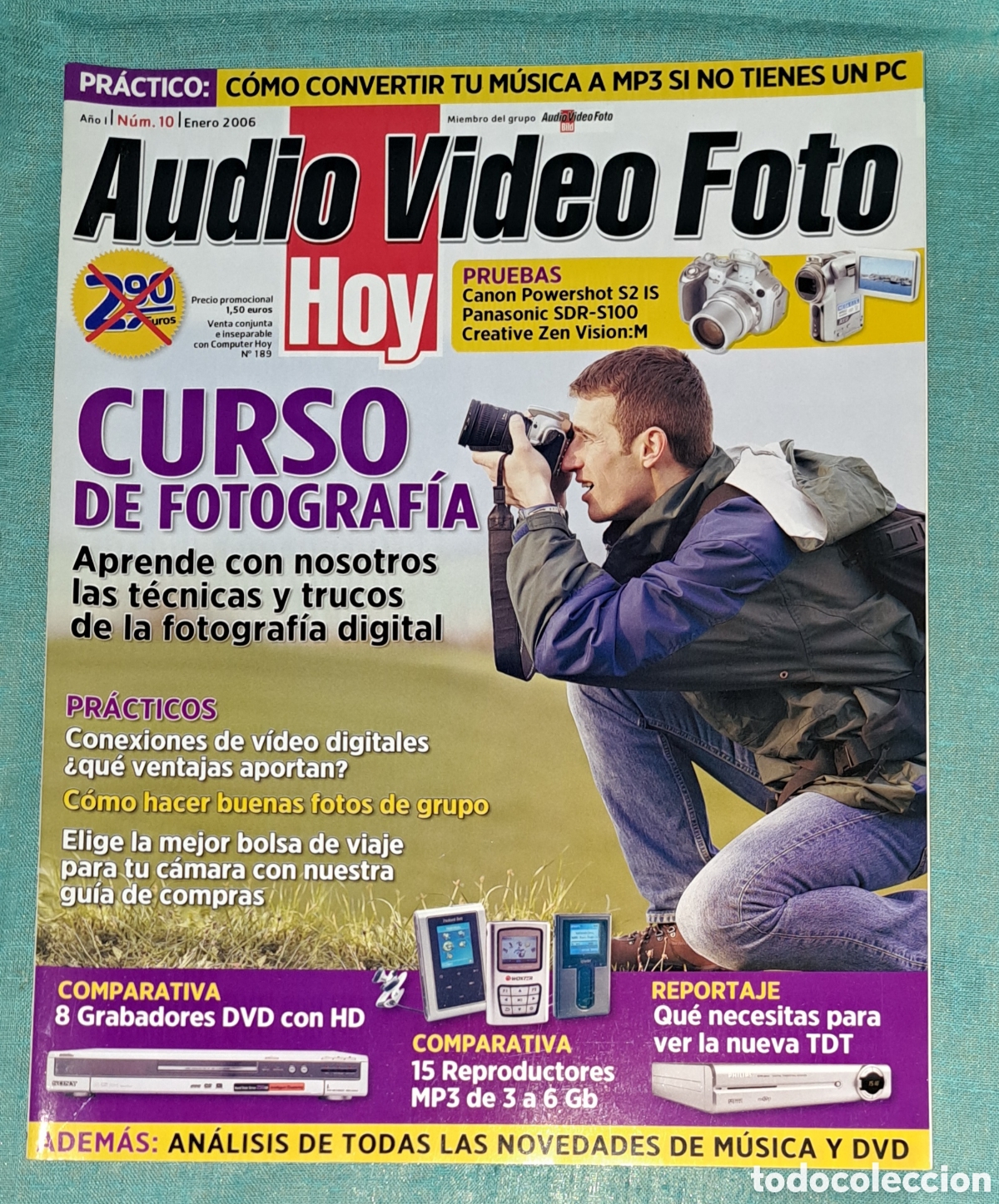 Collezionismo di Riviste e Giornali: REVISTA AUDIO VIDEO FOTO HOY N&deg;10 A&Ntilde;O I ENERO 2006