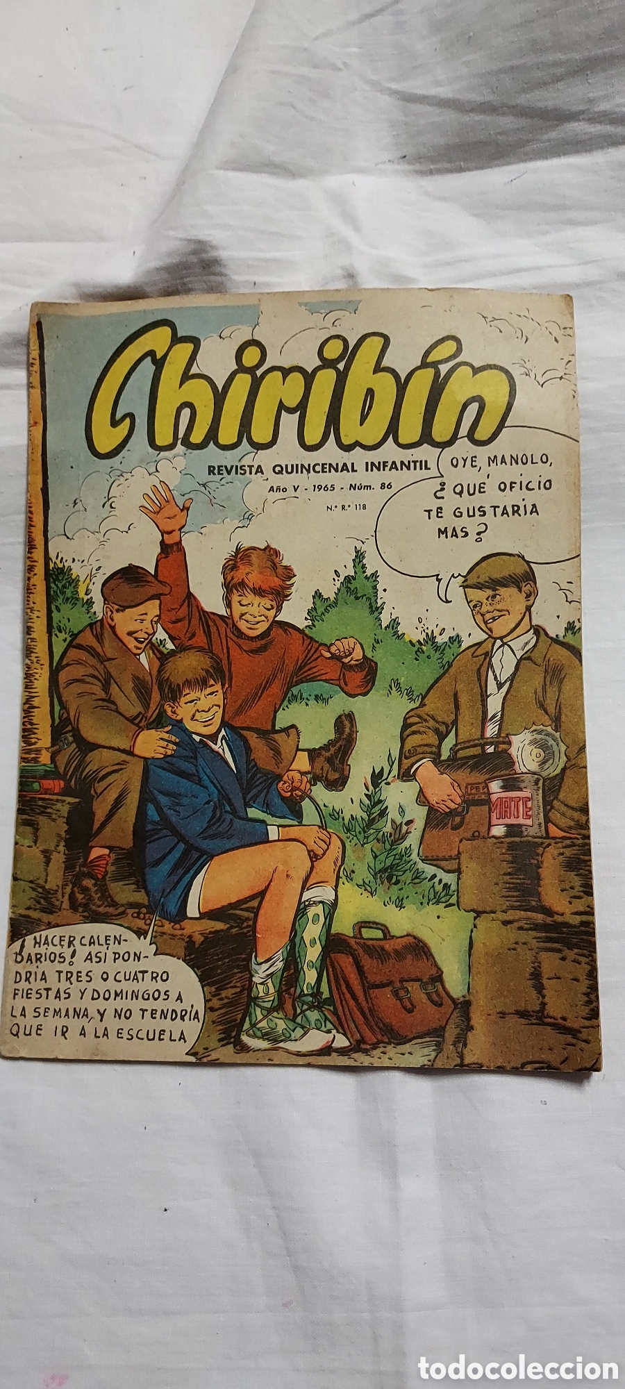 Coleccionismo de revistas y peri&oacute;dicos: CHIRIBIN REVISTA QUINCENAL INFANTIL.A&Ntilde;O V.1965.N&ordm; 86