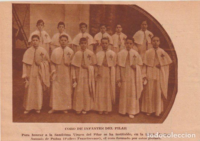 Coleccionismo de Revistas y Peri&oacute;dicos: * MADRID * FRANCISCANOS * Coro de infantes del Pilar, Iglesia San Antonio De Padua - 1936
