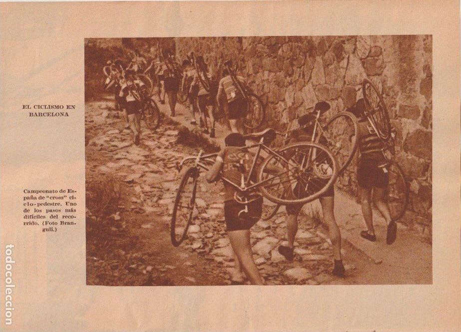 Coleccionismo de Revistas y Peri&oacute;dicos: * BARCELONA *CICLISMO * Campeonato de Espa&ntilde;a de cross ciclo-pedestre - 1936