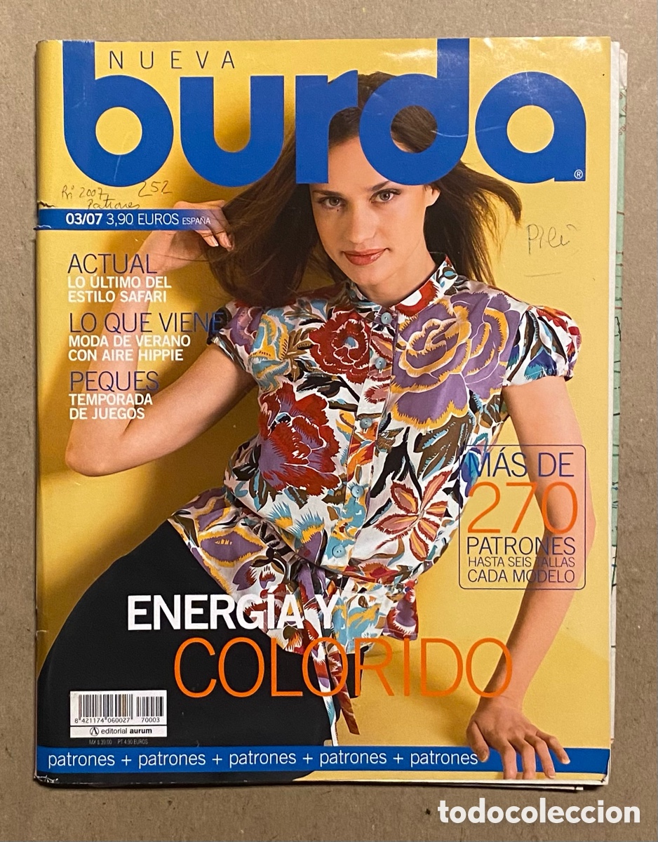 Collection Magazines and Newspapers: NUEVA BURDA 03/07. CON LOS PATRONES. VER SUMARIO EN FOTOGRAF&Iacute;AS.