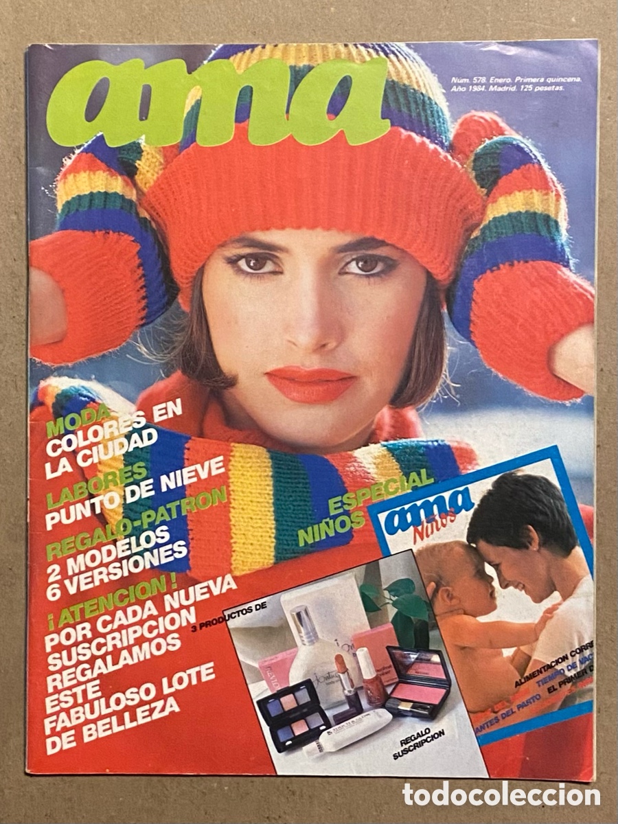 Collection Magazines and Newspapers: AMA N&deg; 578 (1984). VER SUMARIO EN FOTOGRAF&Iacute;AS. INCLUYE PATRONES. REVISTA MODA.