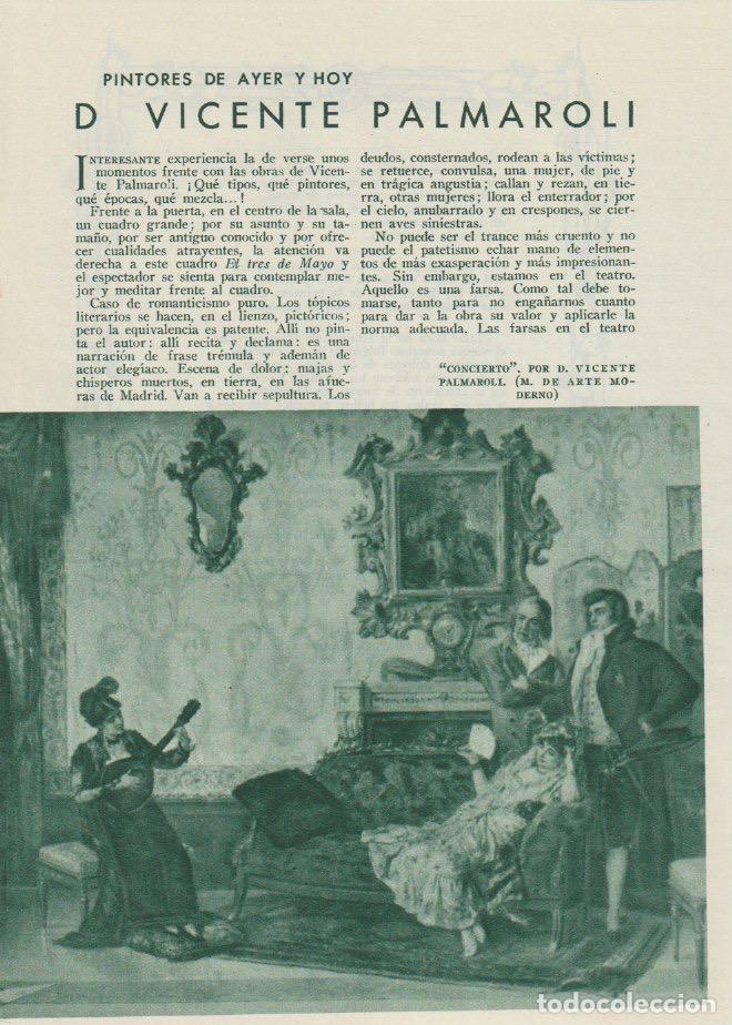Colecionismo de Revistas e Jornais: * ARTE * PINTURA * D. Vicente Palmaroli &ndash; Agust&iacute;n de Zubiaurre - 1936