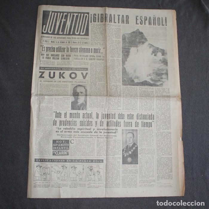 Coleccionismo de revistas y peri&oacute;dicos: JUVENTUD, SEMANARIO DE LAS JUVENTUDES PARA TODOS LOS ESPA&Ntilde;OLES 370. 14 DICIEMBRE 1950 GIBRALTAR ESPA