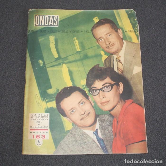 Collectionnisme de Revues et Journaux: ONDAS 163, 15 SEPTIEMBRE 1959 JUANITA GIZNO, GUILLERMO SAUTIER, YELENA SAMARINA&hellip;