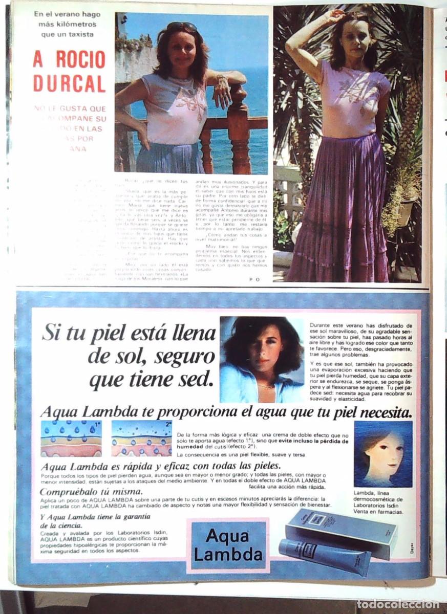 Coleccionismo de Revistas y Peri&oacute;dicos: ROCIO DURCAL GALAS VERANO 80