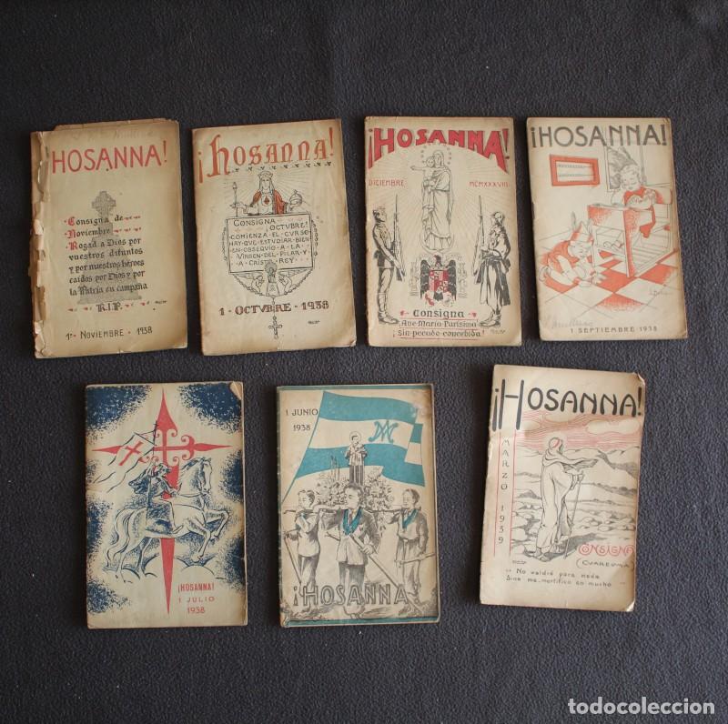 Coleccionismo de revistas y peri&oacute;dicos: LOTE 48 NUMEROS HOSANNA ORGANO OFICIAL DE LA CRUZADA EUCARISTICA. BILBAO 1938-1947