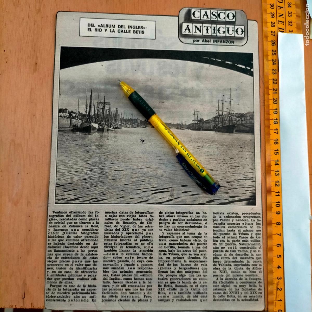Collectionnisme de Revues et Journaux: NOTICIA SEVILLA CASCO ANTIGUO ANTONIO BURGOS - RIO GUADALQUIVIR Y LA CALLE BETIS