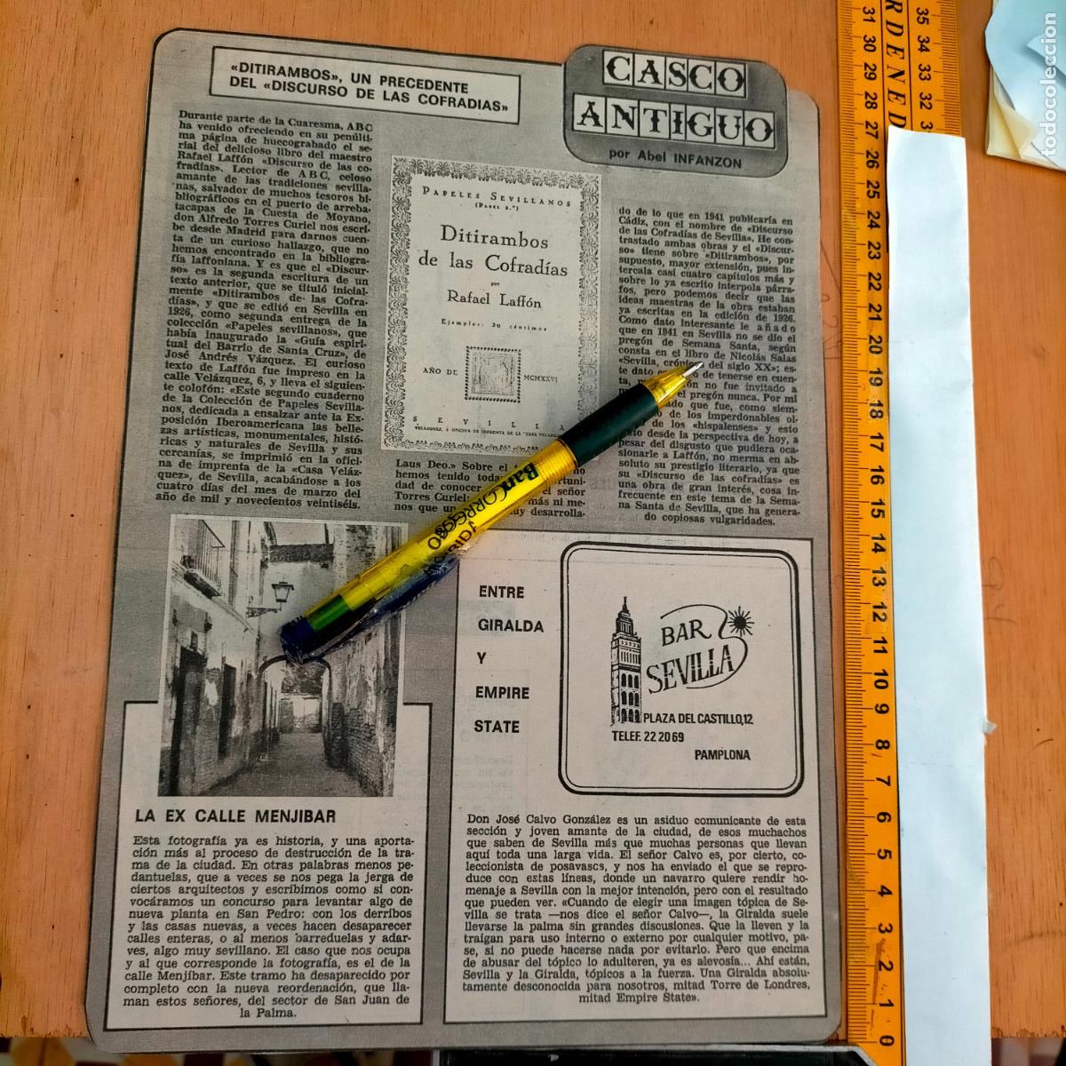 Coleccionismo de revistas y peri&oacute;dicos: NOTICIA SEVILLA CASCO ANTIGUO ANTONIO BURGOS - CADIZ CRISTO NAZARENO DEL AMOR VERA CRUZ CORDOBA
