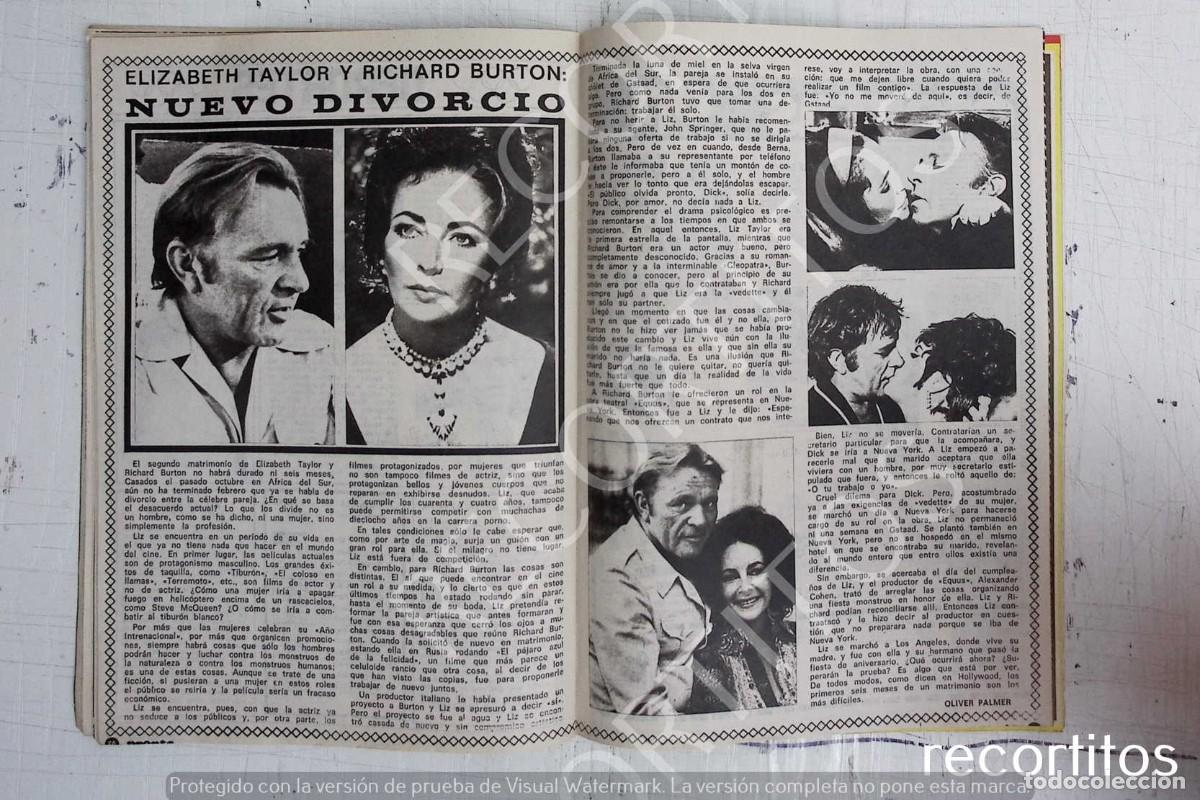 Coleccionismo de Revistas y Peri&oacute;dicos: elizabeth taylor liz richard burton el divorcio numero ....