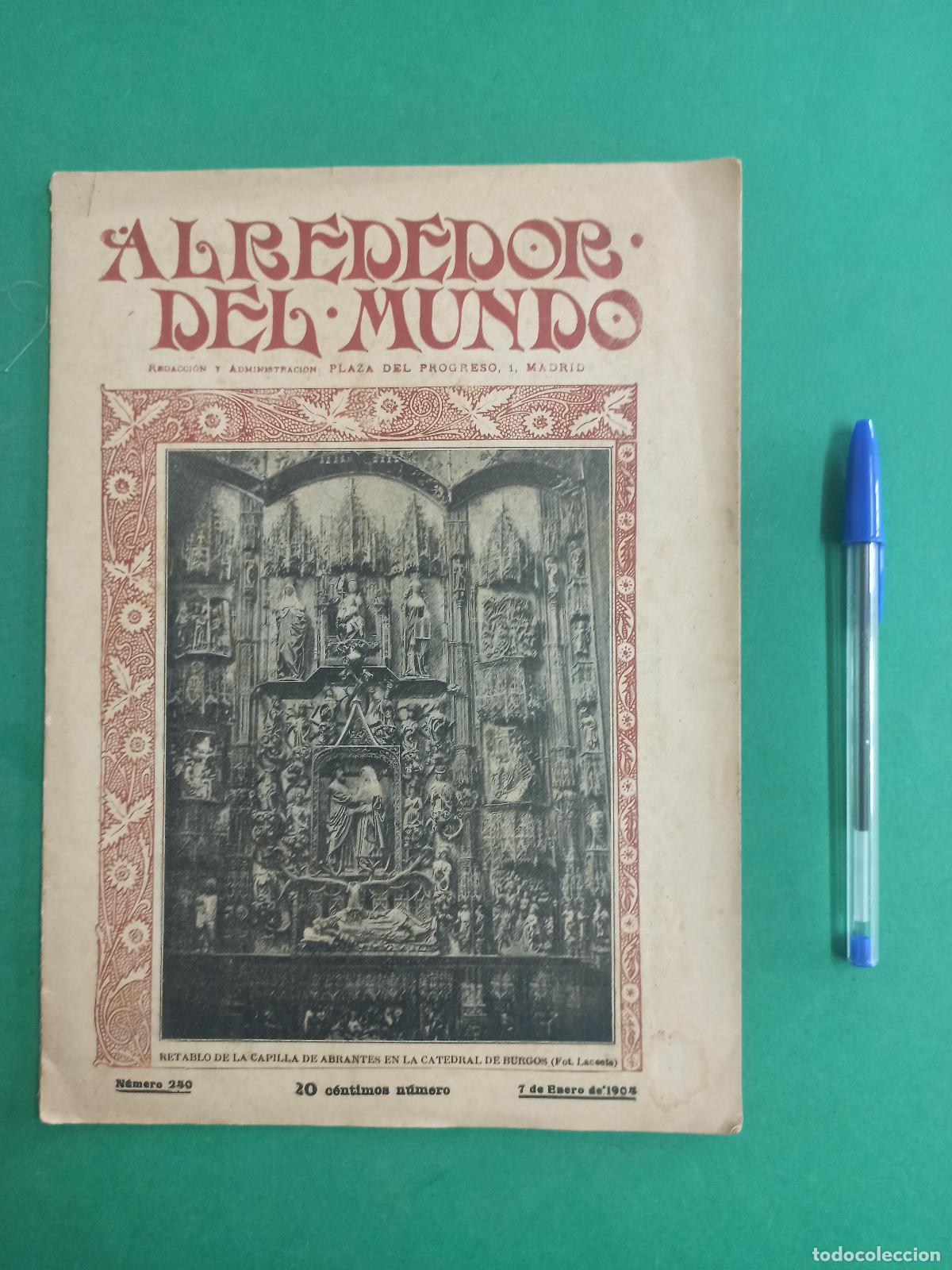 Collection Magazines and Newspapers: Antigua revista Alrededor del mundo. 1904. Informaci&oacute;n, curiosidades, preguntas...