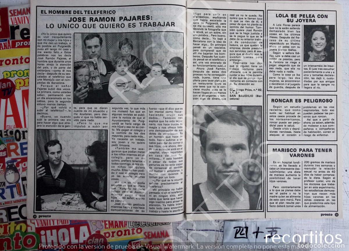 Coleccionismo de revistas y peri&oacute;dicos: JOSE RAMON PAJARES LOLA FLORES TELEFERICO