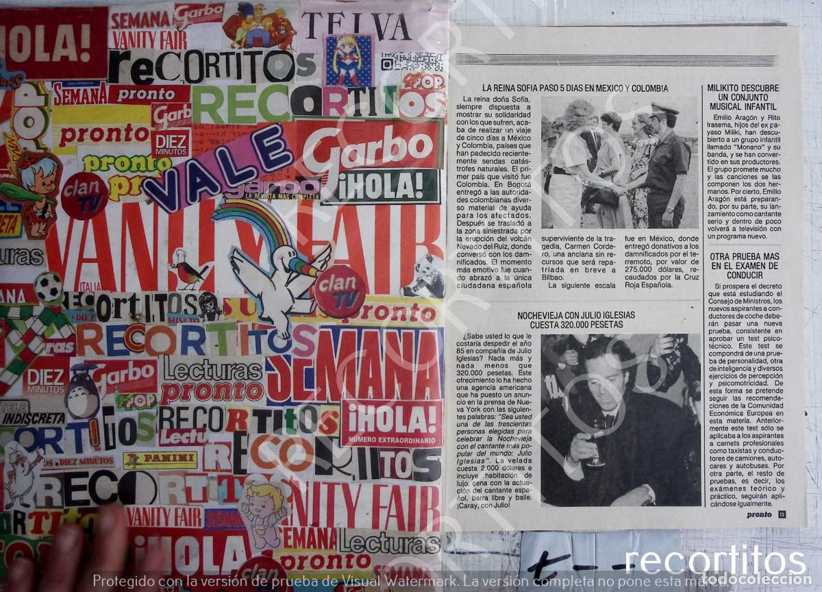 Coleccionismo de Revistas y Peri&oacute;dicos: JULIO IGLESIAS LA REINA SOFIA EN COLOMBIA MEXICO