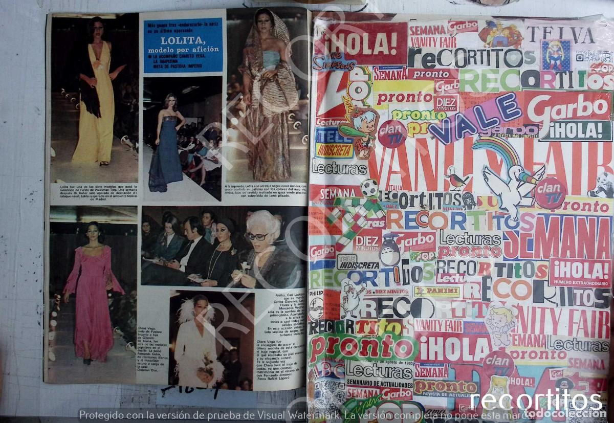 Coleccionismo de revistas y peri&oacute;dicos: LOLITA MERCEDES VECINO LOLA FLORES CHARO VEGA