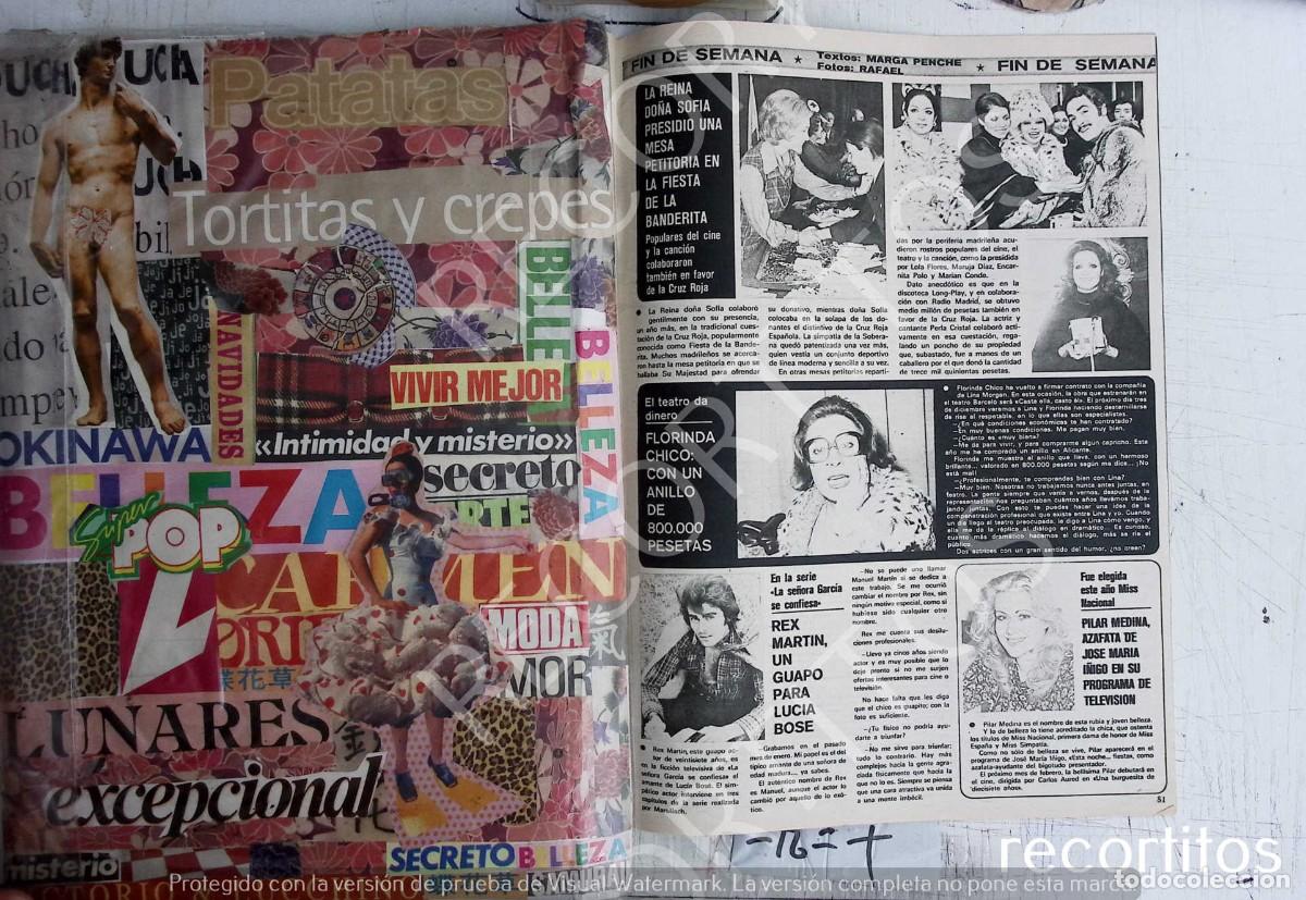 Coleccionismo de revistas y peri&oacute;dicos: REX MARTIN PILAR MEDINA FLORINDA CHICO ENCUESTACION CRUZ ROJA LOLA FLORES MARUJITA DIAZ PERLA CRISTA