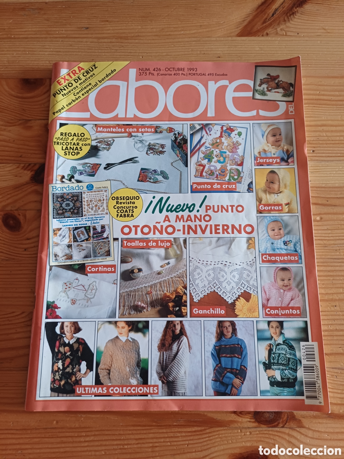 Coleccionismo de Revistas y Peri&oacute;dicos: Labores del hogar manteles punto de cruz jerseys bebes cortinas ganchillo crochet