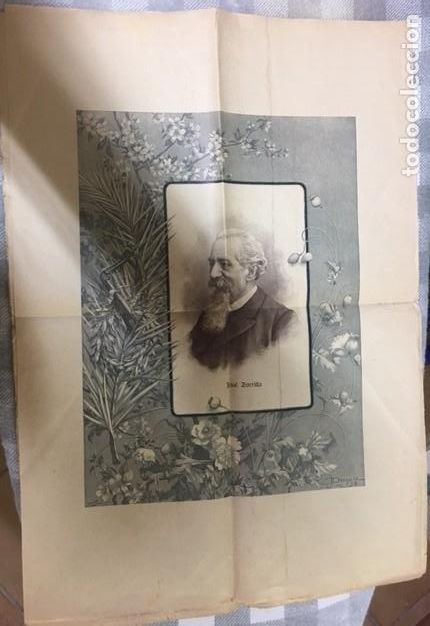Coleccionismo de Revistas y Peri&oacute;dicos: 1893 4/3 BCN ''LA VELADA'' SEMANARIO ILUSTRADO - HOMENAJE AL POETA JOS&Eacute; ZORRILLA EN GRANADA.. ETC.