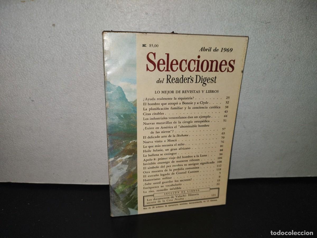 Collezionismo di Riviste e Giornali: 105- SELECCIONES DEL READER'S DIGEST. EL HOMBRE QUE ATRAP&Oacute; A BONNIE Y A CLYDE - ABRIL 1969