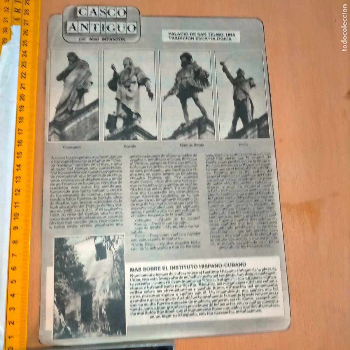 Coleccionismo de Revistas y Peri&oacute;dicos: NOTICIA SEVILLA CASCO ANTIGUO ANTONIO BURGOS - PALACIO DE SAN TELMO VELAZQUEZ MURILLO LOPE DE RUEDA