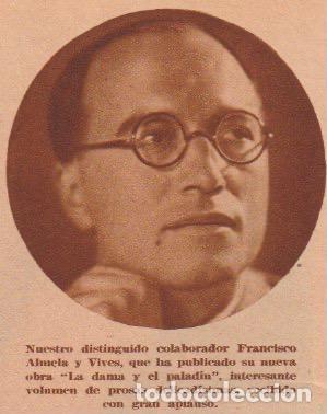 Coleccionismo de revistas y peri&oacute;dicos: El escritor D. Francisco Almela y Vives - 1935