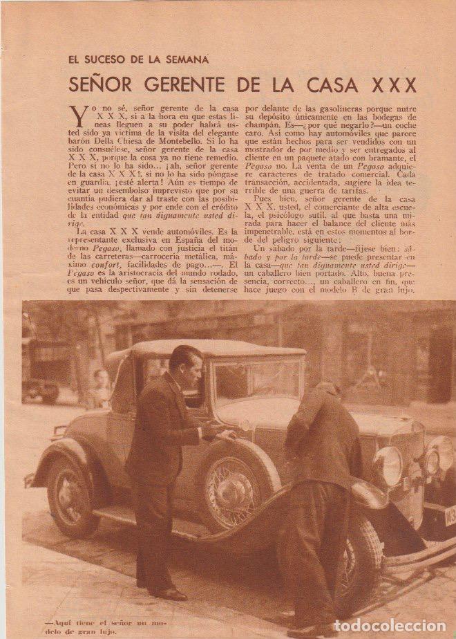 Coleccionismo de revistas y peri&oacute;dicos: Se&ntilde;or gerente de la casa XXX / texto de Leandro Blanco; fotos Muro - 1935