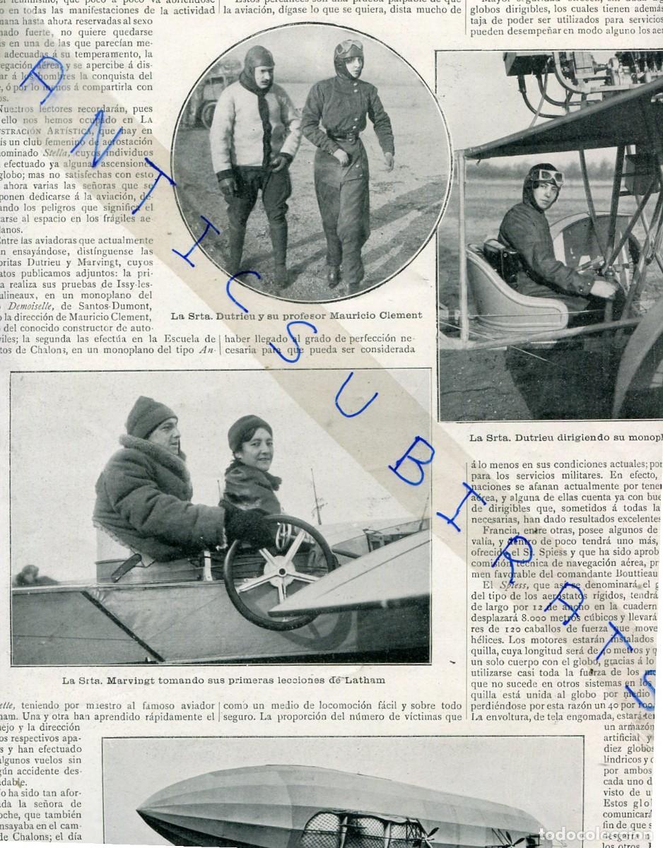 Coleccionismo de Revistas y Peri&oacute;dicos: REVISTA A&Ntilde;O 1910 JOAN BRULL CONDESA DEL PARDO BAZAN BERGA BOADA PRIMERAS AVIADORAS DUTRIEU MARVINGT