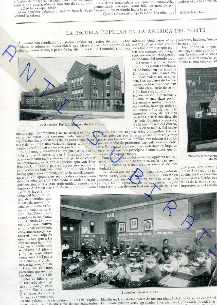 Coleccionismo de Revistas y Peri&oacute;dicos: REVISTA A&Ntilde;O 1910 PEDAGOGIA EN LA ESCUELA PATRIK-HENRY DE SAN LUIS USA WAGNER EN EL LICEO D BARCELONA