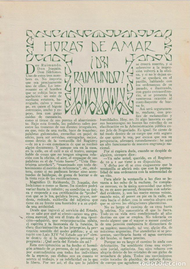 Coleccionismo de revistas y peri&oacute;dicos: Horas de amar Don Raimundo / J. &Aring;guilar Catena ; dibujo de Regidor - 1935