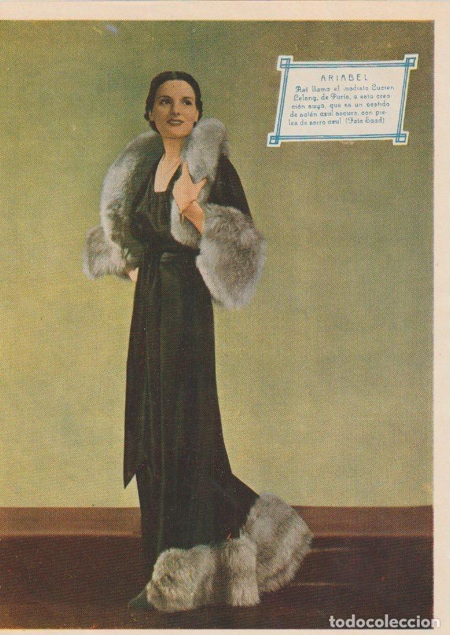 Coleccionismo de revistas y peri&oacute;dicos: * MODA FEMENINA * Modelos Lucien Lelong y Baethge; modelos de tarde - 1935