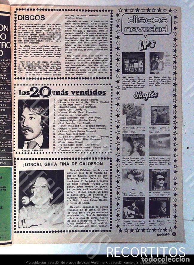 Coleccionismo de Revistas y Peri&oacute;dicos: FINA CALDERON PABLO ABRAIRA CRISTAL AL STEWART BARBRA STREISAND JOE DOLAN