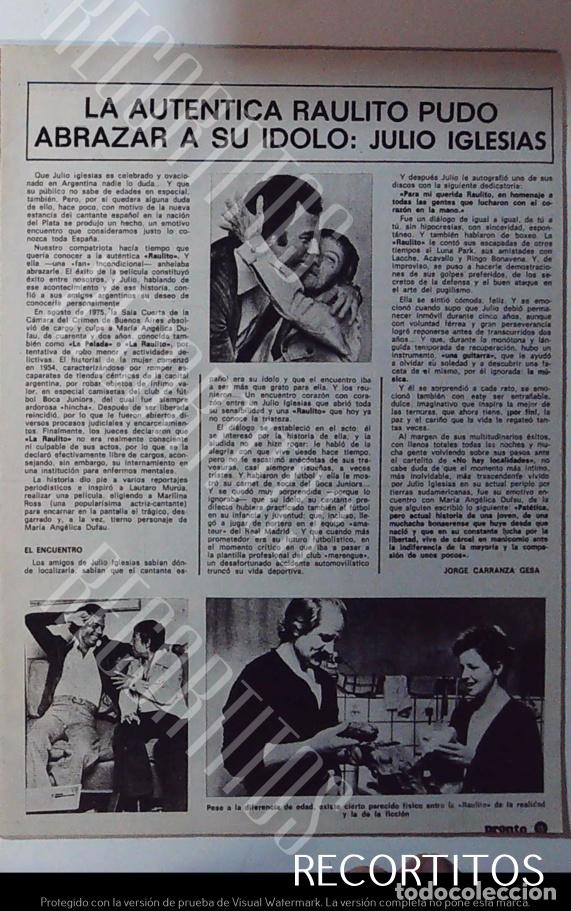 Coleccionismo de Revistas y Peri&oacute;dicos: JULIO IGLESIAS LA RAULITO