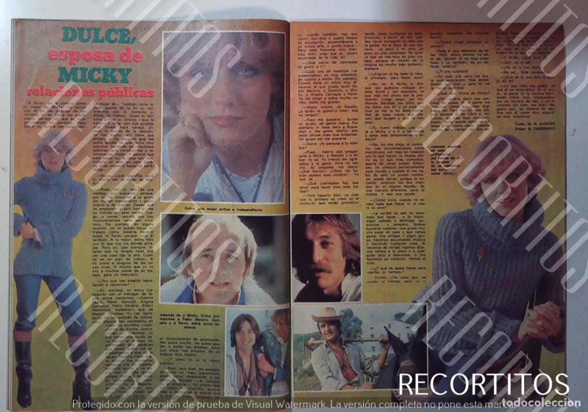 Coleccionismo de Revistas y Peri&oacute;dicos: DULCE MICKY PABLO ABRAIRA GONZALO PERET