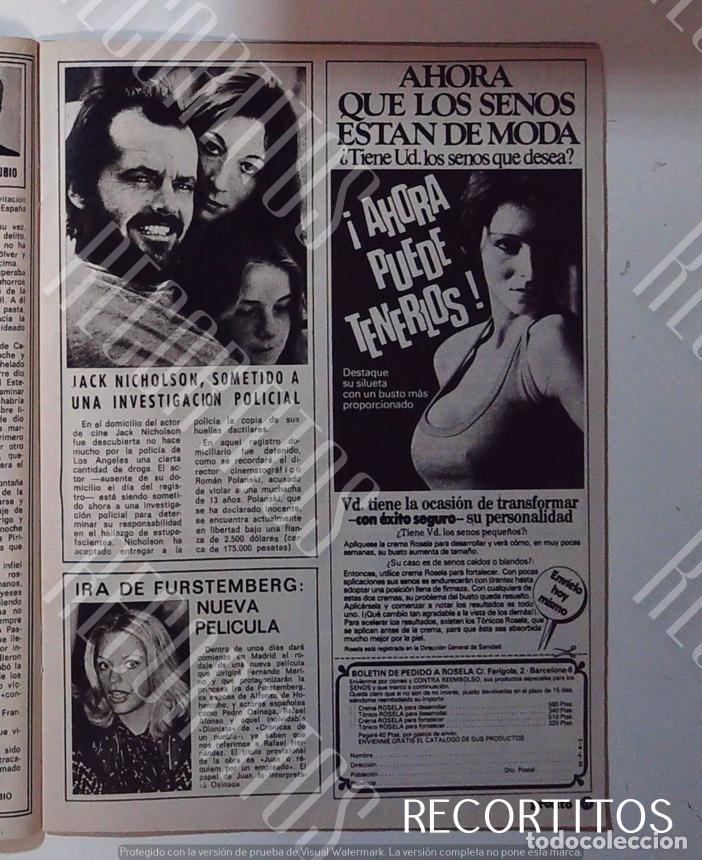 Collezionismo di Riviste e Giornali: JACK NICHOLSON ANJELICA HOUSTON HUSTON IRA DE FURSTENBERG