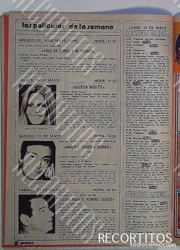 Coleccionismo de Revistas y Peri&oacute;dicos: bb brigitte bardot WALTER MATTHEW TONI LEBLANC