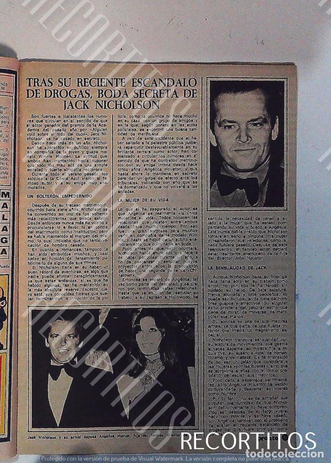 Collezionismo di Riviste e Giornali: JACK NICHOLSON ANJELICA HOUSTON HUSTON IRA DE FURSTENBERG