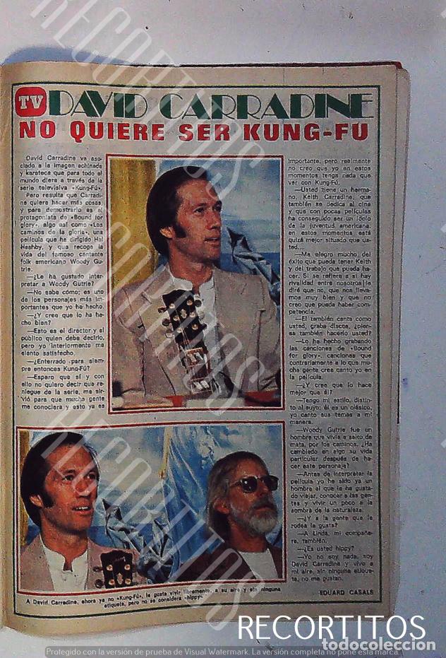 Coleccionismo de Revistas y Peri&oacute;dicos: david carradine kung fu