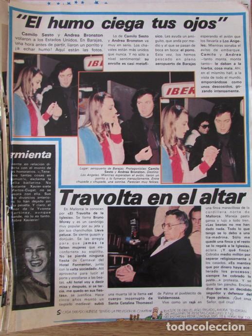 Coleccionismo de Revistas y Peri&oacute;dicos: RECORTE REVISTA SAL Y PIMIENTA 18 1980 CAMILO SESTO, ANDREA BRONSTON